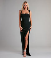 Savannah Formal Crepe Long Dress