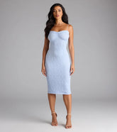 Sultry Sweet Lace Bodycon Midi Dress