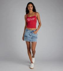 Did It For The Plot Graphic Tank Top