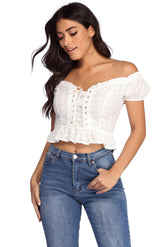 Lovely In Lace Crop Top