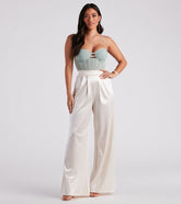 Trending In Satin High Rise Pants