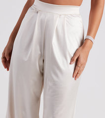 Trending In Satin High Rise Pants