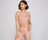 Dreamy Tie-Dye Cropped Pajama Top