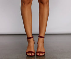 Basic Zip-Up Block Heels