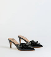 Sweetest Gift Closed Toe Bow Stiletto Pumps