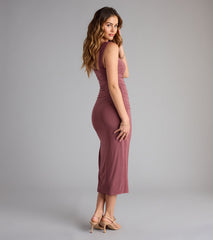 All Eyes Moment Sleeveless Midi Dress