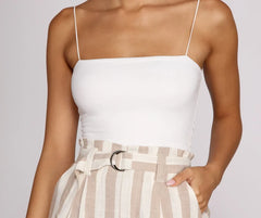 Cropped And Basic Tank