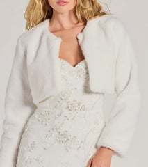Essential Faux Fur Bolero Jacket